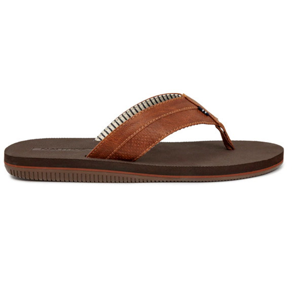 Nautica Slip On Faux Leather Clarkson 2 Sandals Size 9 Thong Flip Flop Cushioned - Picture 3 of 7